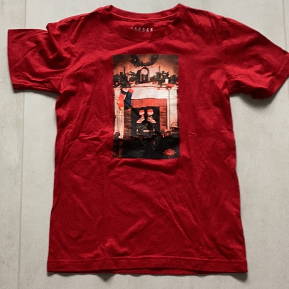 Air Jordan Red t-shirt size 12 youth